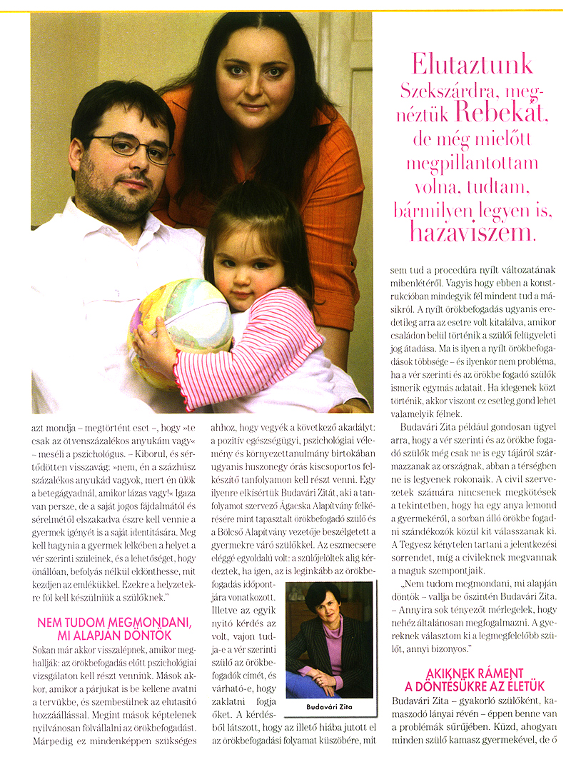 Budav�ri Zita - B�lcs� Alap�tv�ny - �r�kbefogad�s